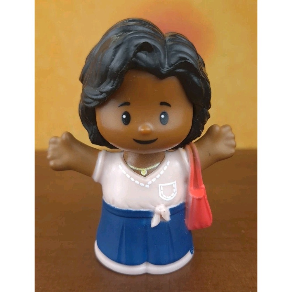 Fisher Price Little People Mom‎ Women African American With Red Purse 2023